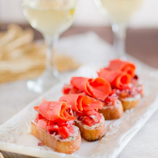 Smoked Salmon Crostini Wine Pairing