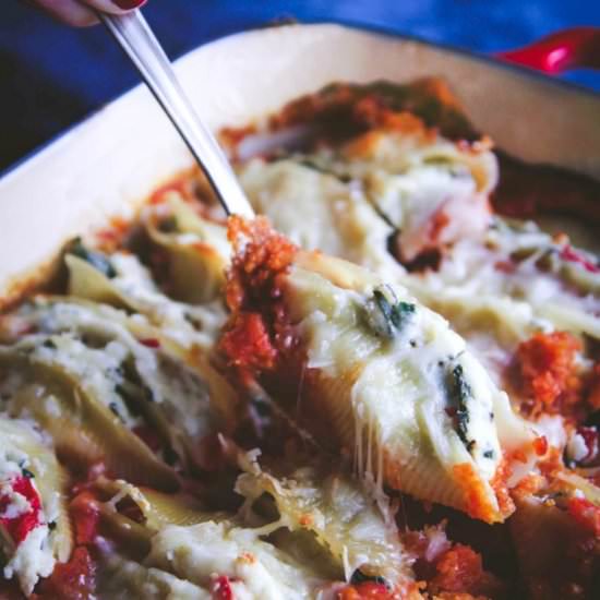 Roasted Vegetable Stuffed Shells