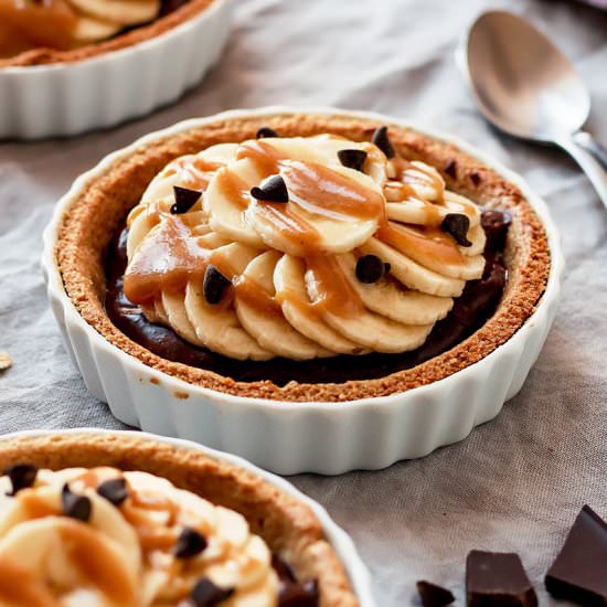 Chocolate Banana Breakfast Tartlets