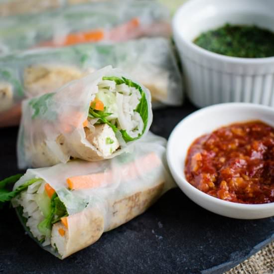 Vietnamese Vegan Spring Rolls