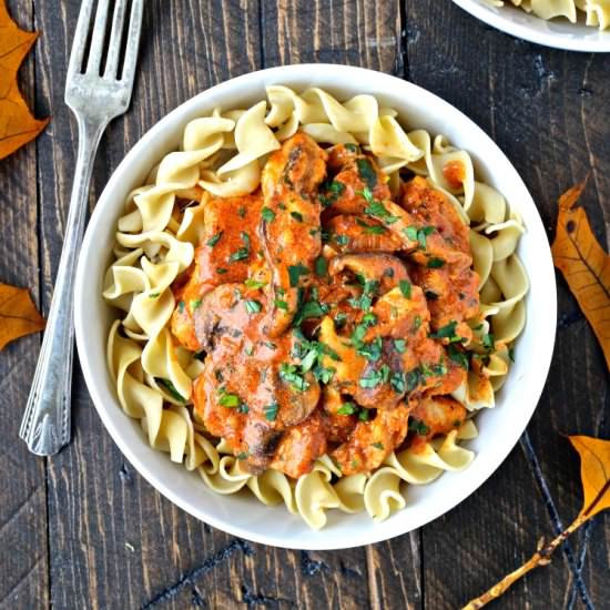 Chicken with Creamy Paprika Sauce