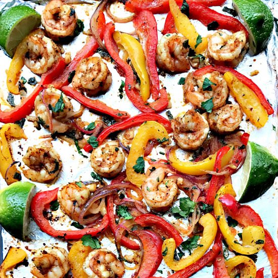 20 Minute Low-Carb Shrimp Fajitas
