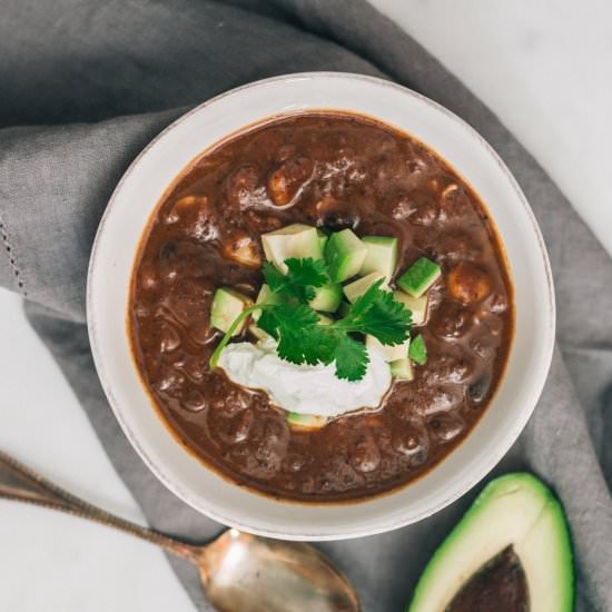 Slow Cooker Black Bean Soup