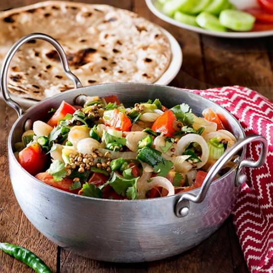Spring Onion Stir Fry Indian style