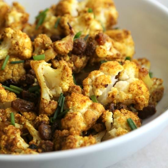 Curried Cauliflower w/Golden Raisin