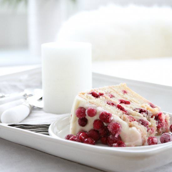 Naked Sugared Cranberry Cake