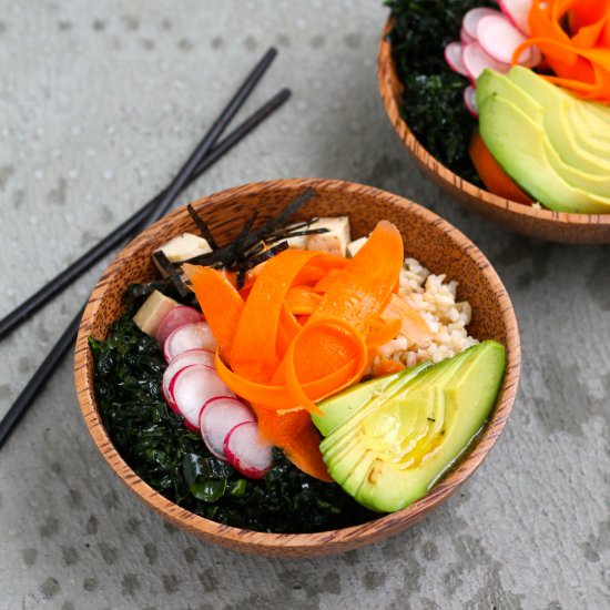 vegan poke bowls