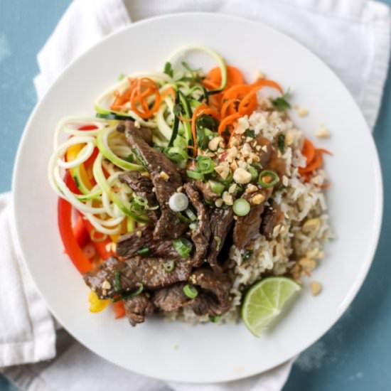 Thai Beef Bowls