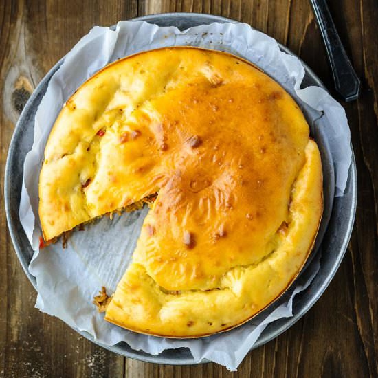 Pulled Pork and Peppers Pie