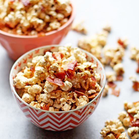 Brown Butter Maple Bacon Popcorn