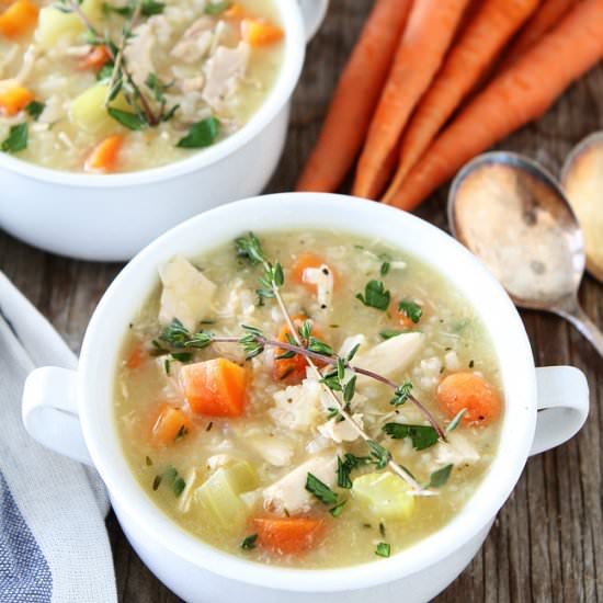 Easy Chicken and Rice Soup