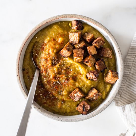 Smoky Vegan Split Pea Soup