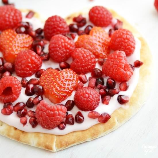 Yogurt Flatbread Heart