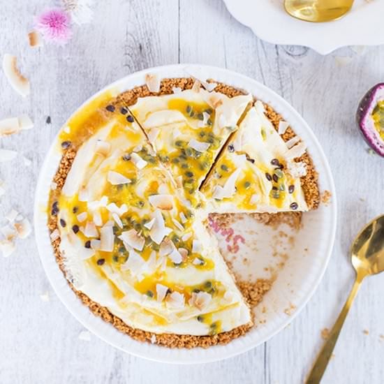 Passionfruit Ice Cream Pie