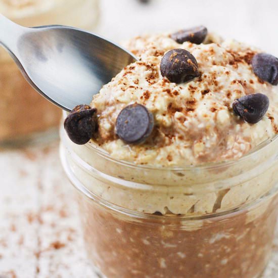 PB Chocolate Chip Overnight Oats