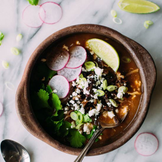 Crockpot Crispy Carnitas Soup