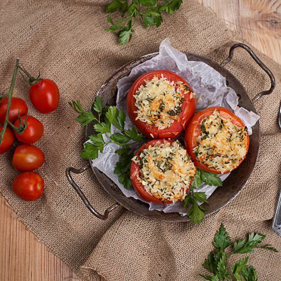 Stuffed Oven Tomatoes
