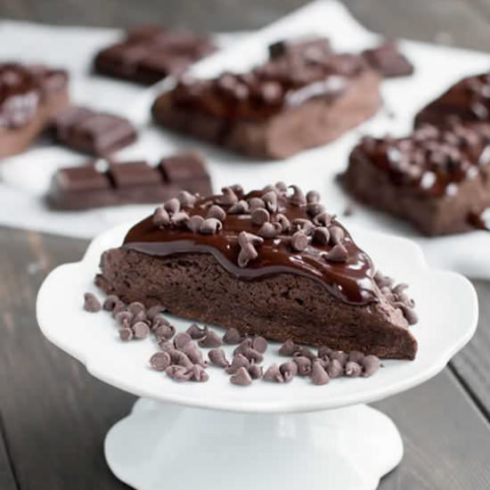 Dark Chocolate Fudge Scones