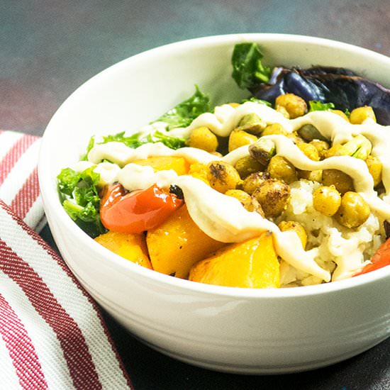 Butternut Squash Tahini Buddha Bowl
