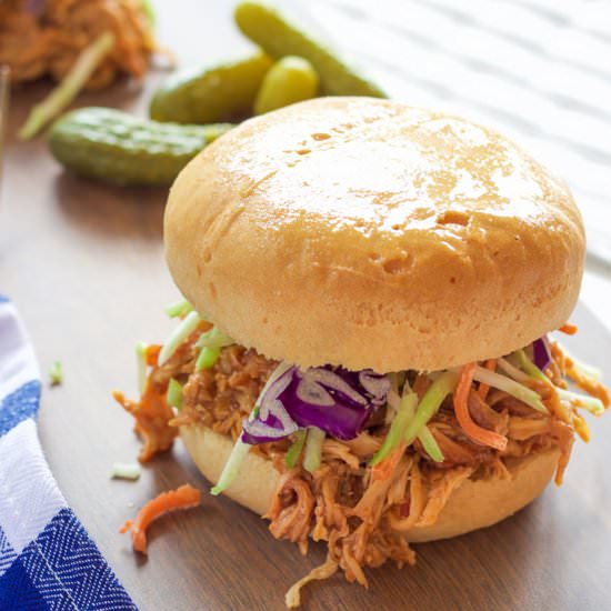 GF Crock Pot Shredded BBQ Chicken