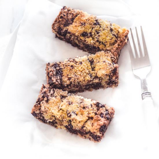 Coconut Bars with Chocolate