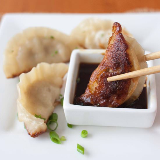 Pork Dumplings with Homemade Wrappers