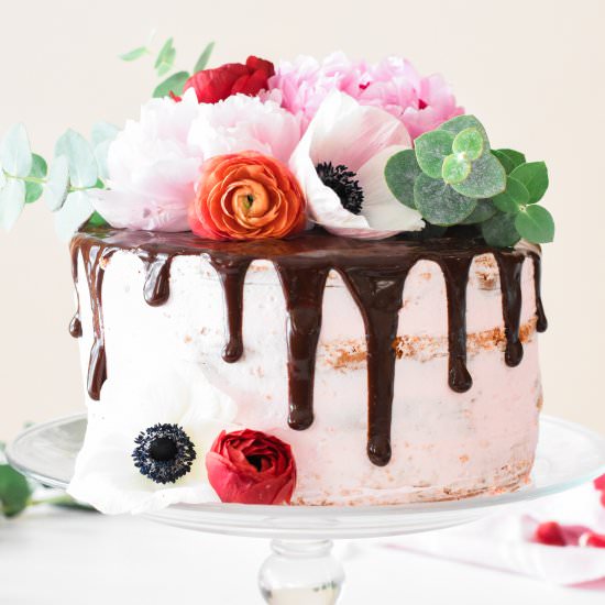 Chocolate Covered Strawberry Cake