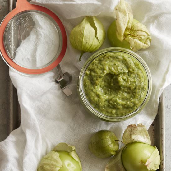 Tomatillo Avocado Salad Dressing