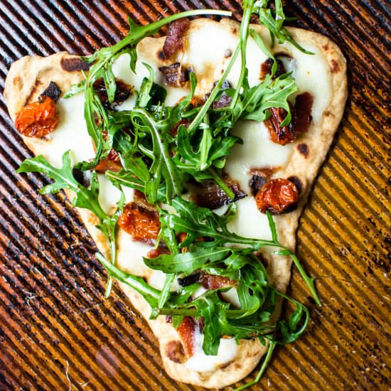 BLT Naan Pizza