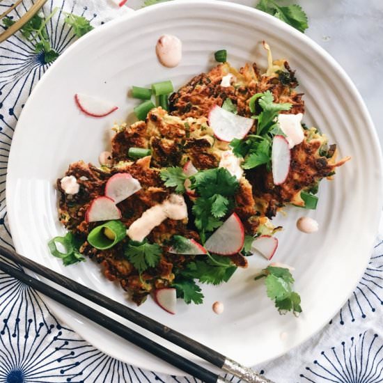 MINI VEGETARIAN OKONOMIYAKI FRITTER