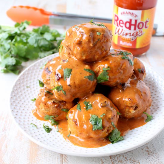 Honey Mustard Buffalo Meatballs