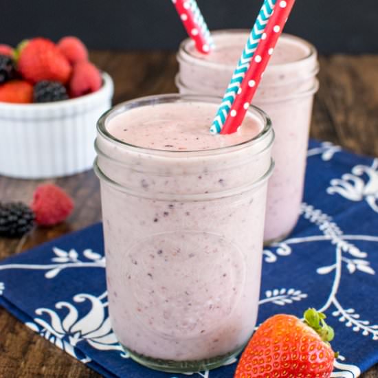Triple Berry Orange Smoothie
