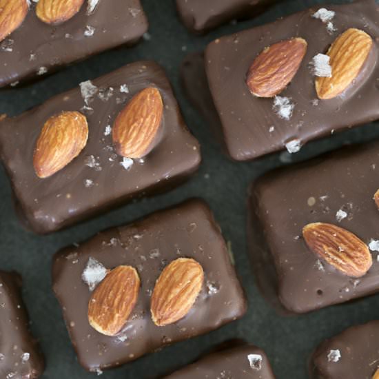 Healthy-ish Salted Almond Joy Bars