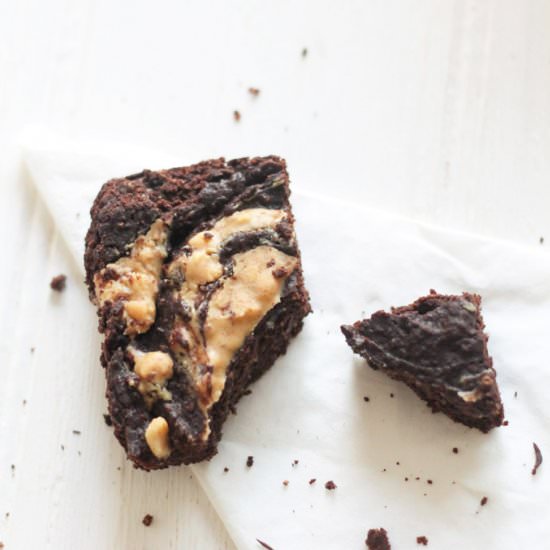 Sugar Free PB Swirl Brownies