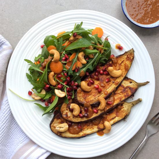 Miso Aubergine Salad