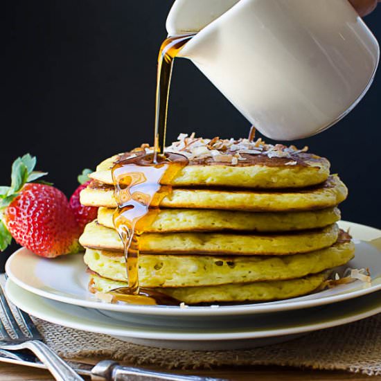 Coconut Orange Buttermilk Pancakes