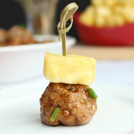 Hawaiian Teriyaki Meatballs