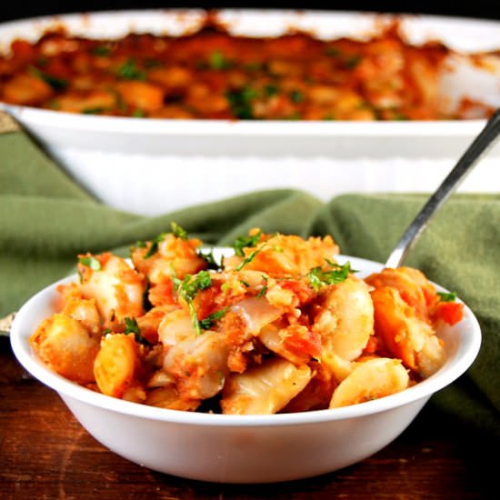 Greek Baked Lima Beans