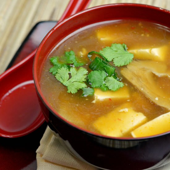 Pressure Cooker Hot and Sour Soup