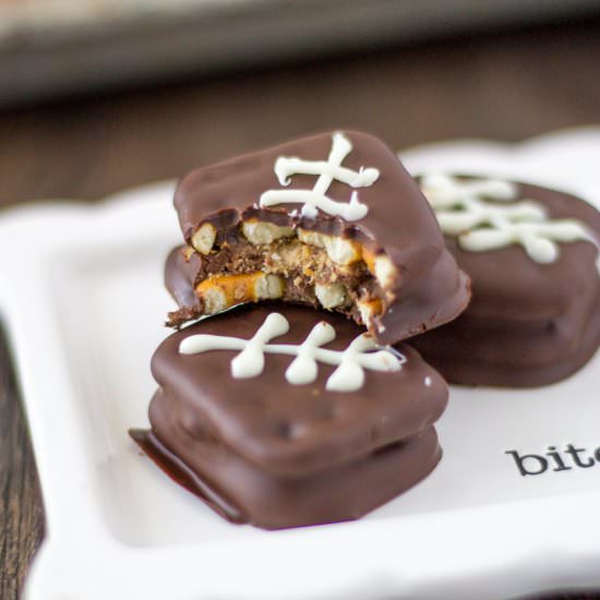 Reese’s Pretzel Football Cookies