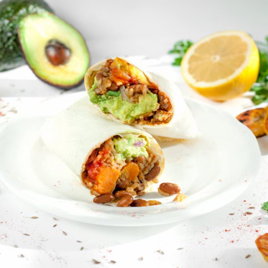 Sweet Potato & Bean Burrito