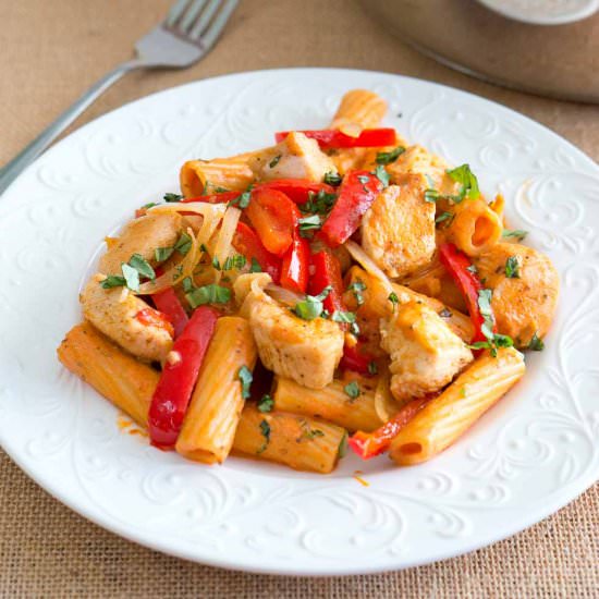 Spicy Chicken Riggies