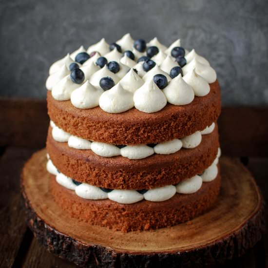 Earl Grey and Blueberry Cake