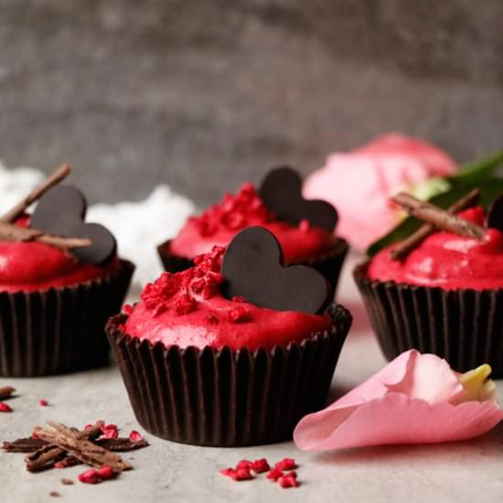 Chocolate Raspberry Mousse Cups