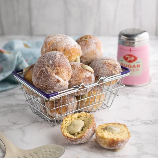 Banana & Custard Donuts