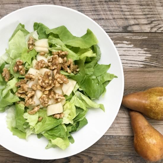 Candied Walnut Pear Salad