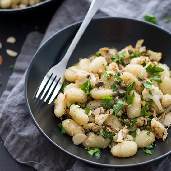 Lemon Gnocchi with Cauliflower