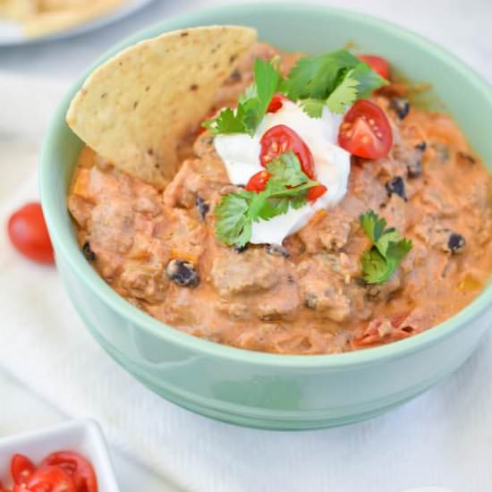 Slow Cooker Taco Dip