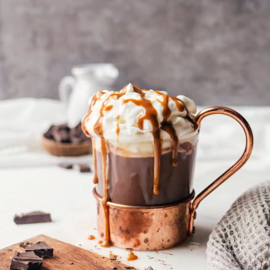 Bourbon Spiked Hot Chocolate