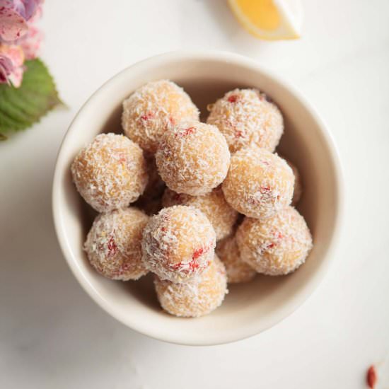 Raw Lemon Goji Truffles